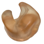 Reorder 154 RCSP-L Regular/Off-Camera Custom SOFT Plastic Ear Mold for the LEFT EAR