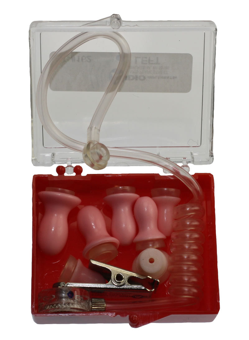 162-OTCS-L On-Camera Audioclarifier with Ear Tips for LEFT EAR