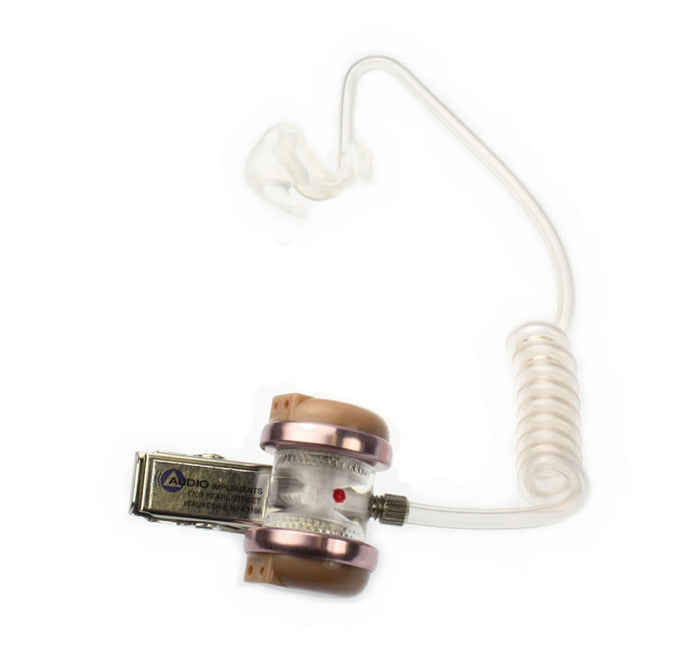 121/131 OCCD-R Audioclarifier with Custom Ear Mold for RIGHT EAR - Double Receiver Clip